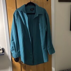 Omega Teal Shirt Jacket